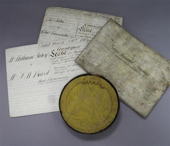 Three assorted documents - Patent and two leases